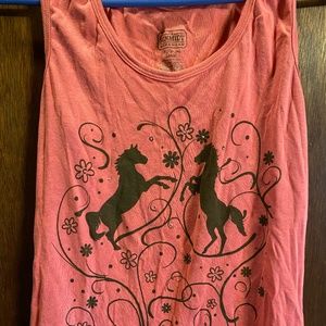 Horse themed tank top